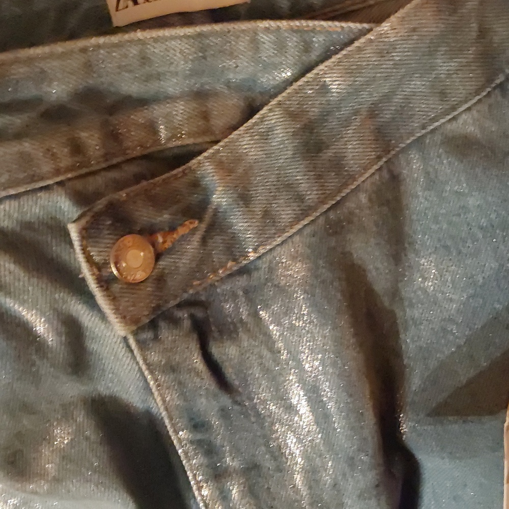 BNWT ZARA SHIMMER DENIM LONG SKIRT SIZE XXL..SIZE XXL - Picture 8 of 9